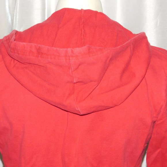 Tommy Hilfiger Zip Up Hoodie Vintage Red - Picture 4 of 6